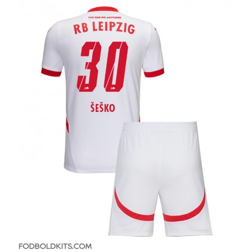 RB Leipzig Benjamin Sesko #30 Hjemmebanesæt Børn 2024-25 Kortærmet (+ Korte bukser)